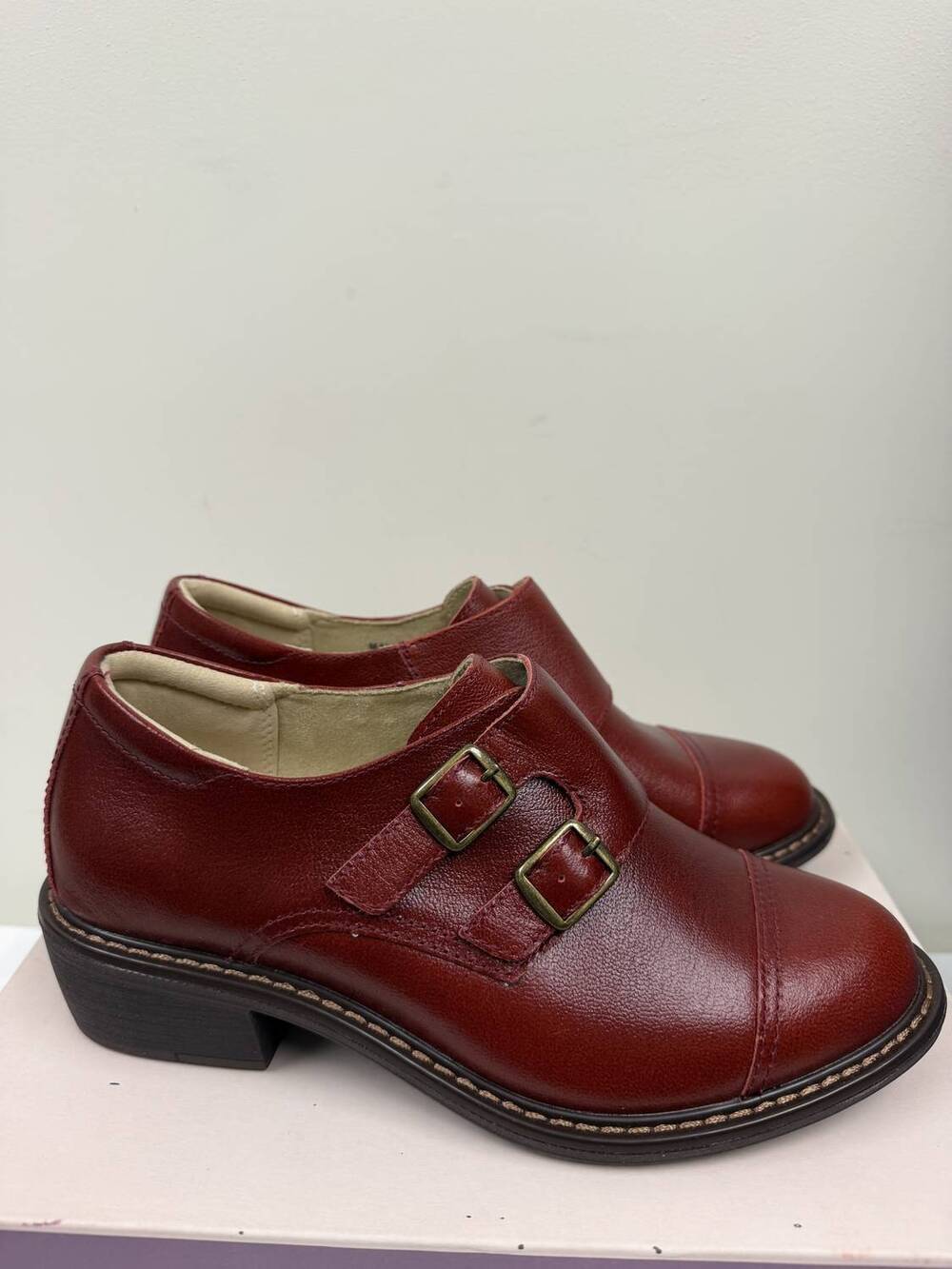 NEW ALEGRIA women's mave leather shoe in red
